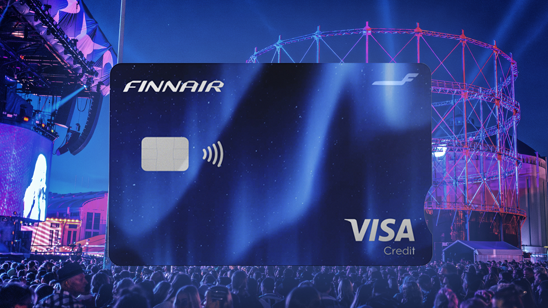 Flow Festivals förnyade Gold-område tillsammans med Aktias Finnair Visa Credit